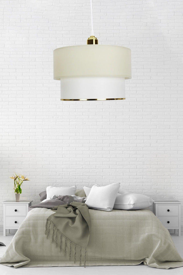 Cream Single Deco Pendant Lamp Chandelier - Swordslife