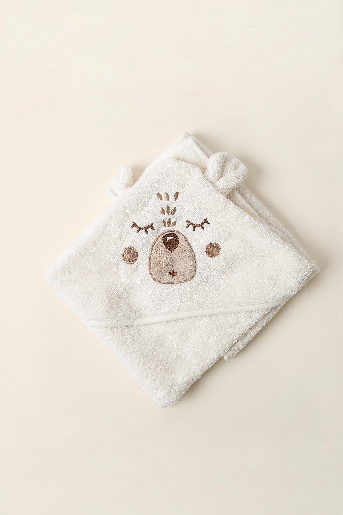 Cream Teddy Swaddle 75x75