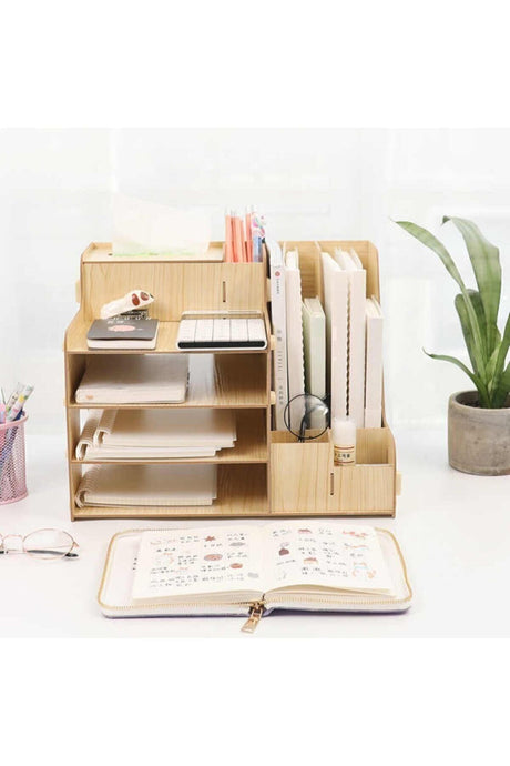 Creative Desktop Pen Holder Organizer Document