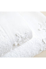 Crystal Hand Towel 30x50 Cm White - Swordslife