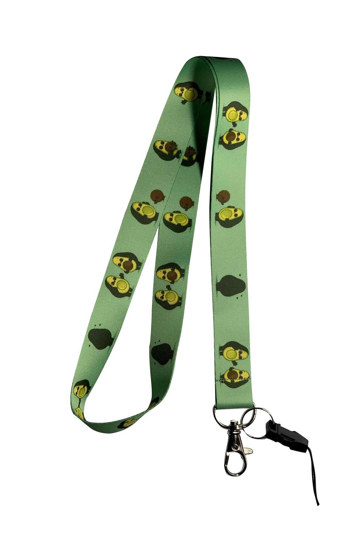 Cute Avocado Neck Strap Lanyard Badge Holder