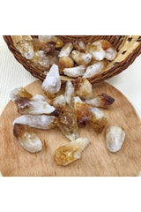 Wallet Size Untreated Raw Natural Citrine Stone ( Stone of Abundance And Abundance ) - Klckt0088 - Swordslife