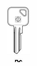 Cylinder key common - SILCA: BAB25 (Errebi: BAB4DQ) - Swordslife