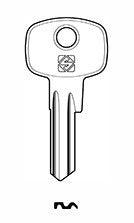 Cylinder key OBEN - SILCA: CE41 (Errebi: CE4DN) - Swordslife