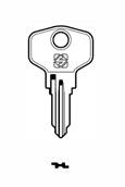 Cylinder key common - SILCA: BUR24R (Errebi: BG23R) - Swordslife