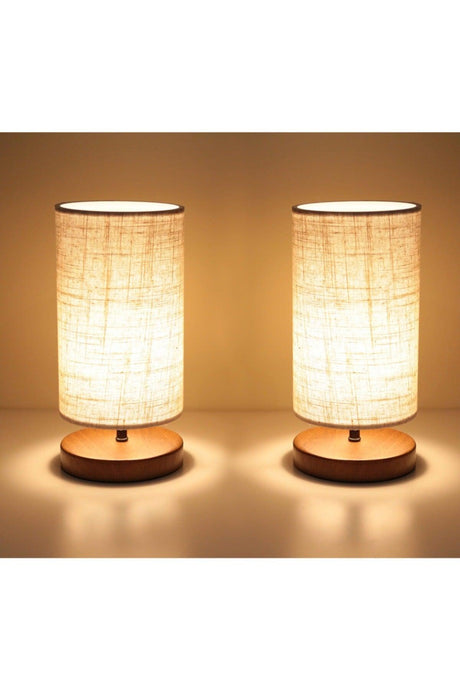 Cylindrical Design 2 Fabric Lampshade Set - Swordslife