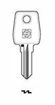 Cylinder key common - SILCA: EU13R (Errebi: EL9R) - Swordslife