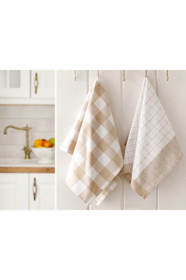 Crystal Cotton 2-Piece Drying Towel 40x60 Cm Beige - Swordslife