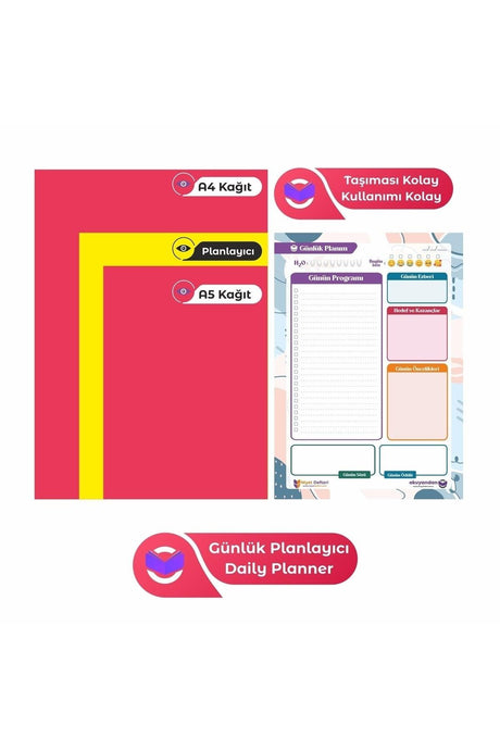 Daily Planner Notebook - Daily Planner -