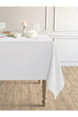 Daily Series Velvet Textured White Table Cloth - Swordslife