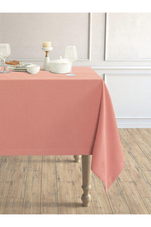 Daily Series Velvet Textured Salmon Color Table Cloth - Swordslife