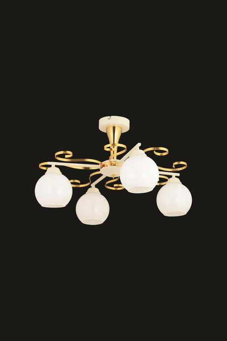 Daisy 4 Pcs Gold Modern Chandelier - Swordslife