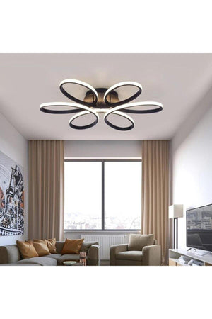 Papatya Modern Design Bedroom - Living Room - Kitchen Black Color Daylight And White Led Chandelier - Swordslife
