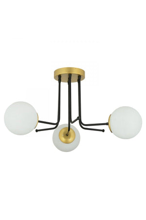 Dallas Bubble Glass Triple Chandelier - Swordslife