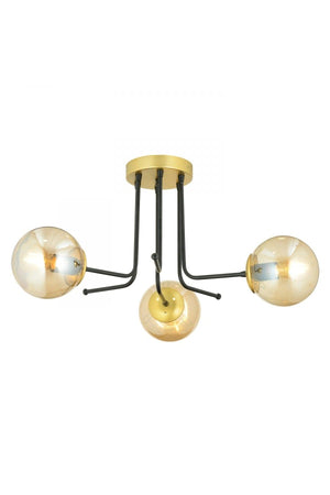 Dallas Bubble Glass Triple Chandelier - Swordslife
