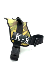 Dark Military Camouflage K9 Dog Breastplate Dog