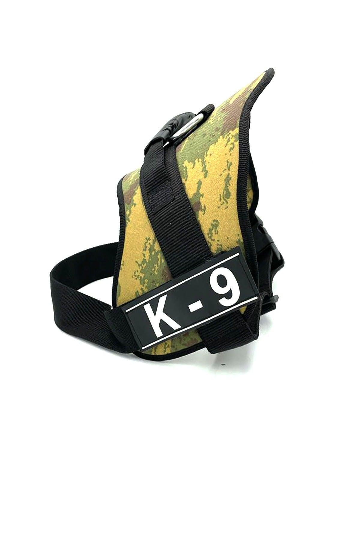 Dark Military Camouflage K9 Dog Breastplate Dog