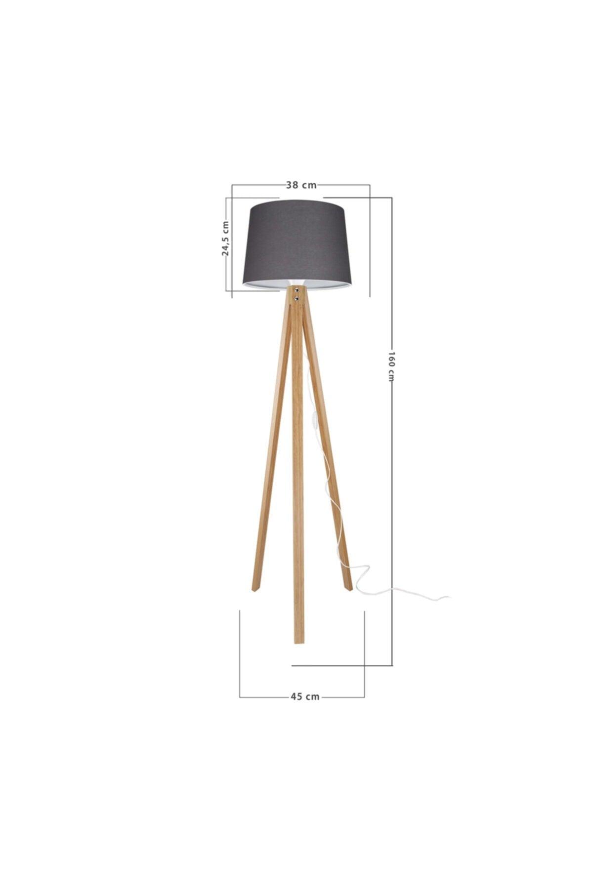 Deco Floor Lamp Bamboo Leg / Smoked Hat - Swordslife