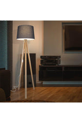 Deco Floor Lamp Bamboo Leg / Smoked Hat - Swordslife