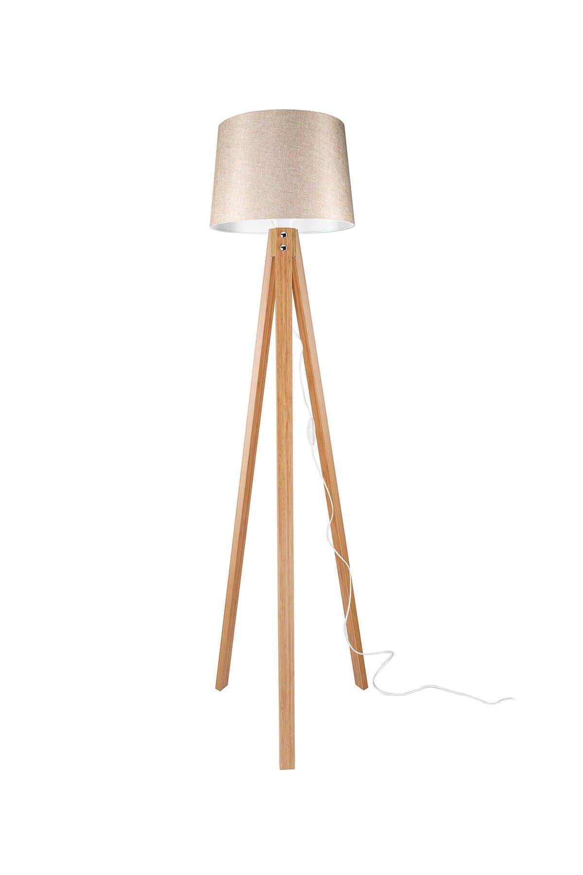 Deco Floor Lamp Bamboo Leg / Powder Hat - Swordslife