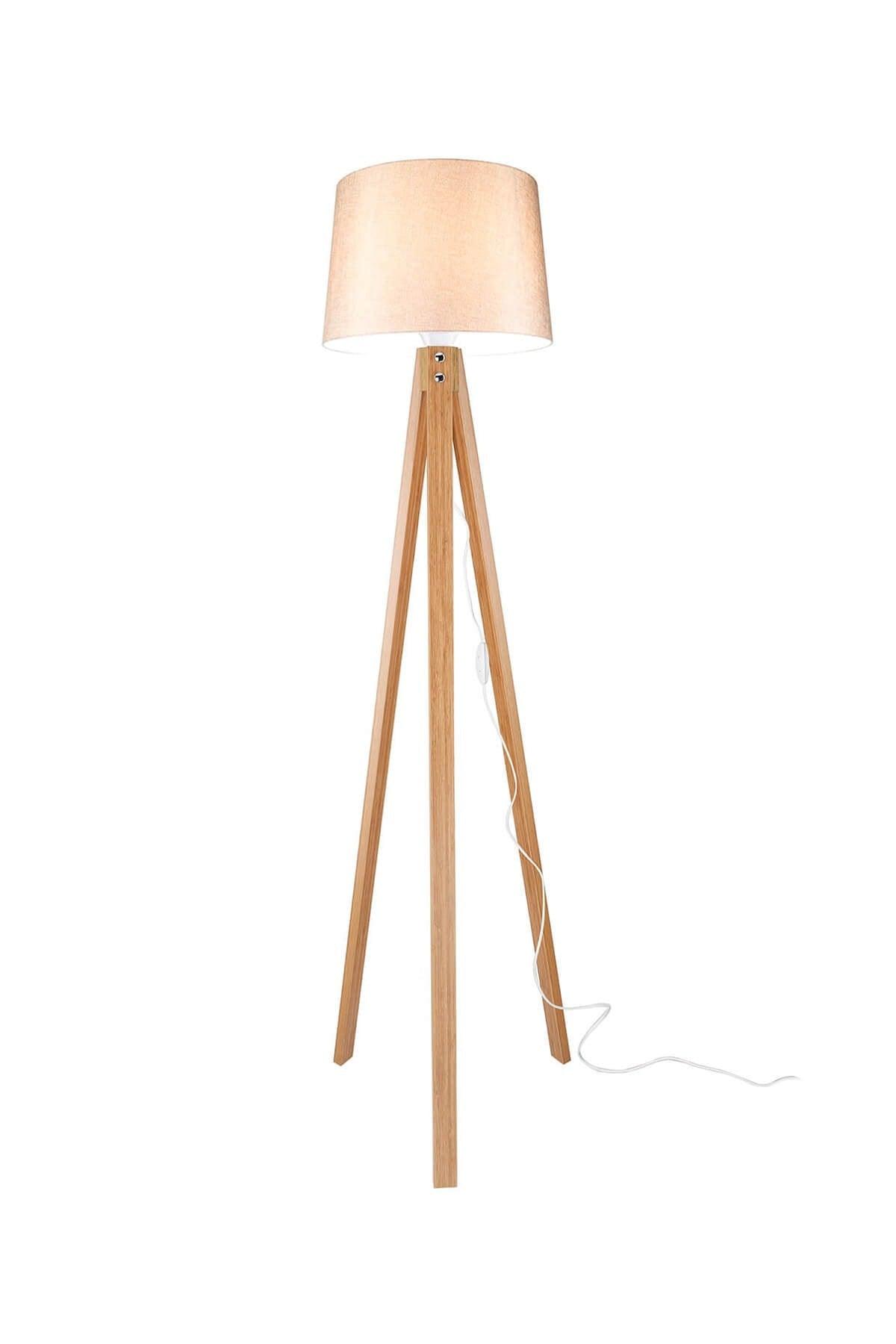 Deco Floor Lamp Bamboo Leg / Powder Hat - Swordslife