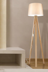 Deco Floor Lamp Bamboo Leg / Powder Hat - Swordslife