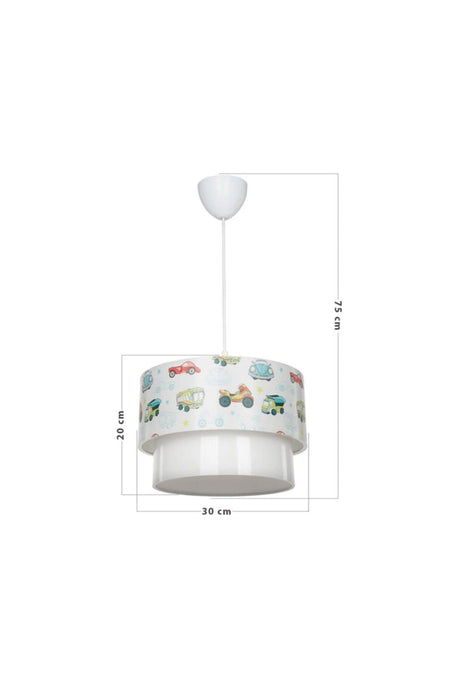 Deco Pendant Lamp - Car Pattern Child / Teenage Room Lighting Asz.0969 - Swordslife