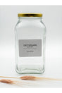 Decorative Glass Jar 3lt(colors - Gold Lid) - Swordslife