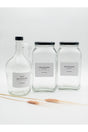 Decorative Glass Jar 3lt(detergent Whites-colored / Liquid Detergent Bottle Black Lid) - Swordslife