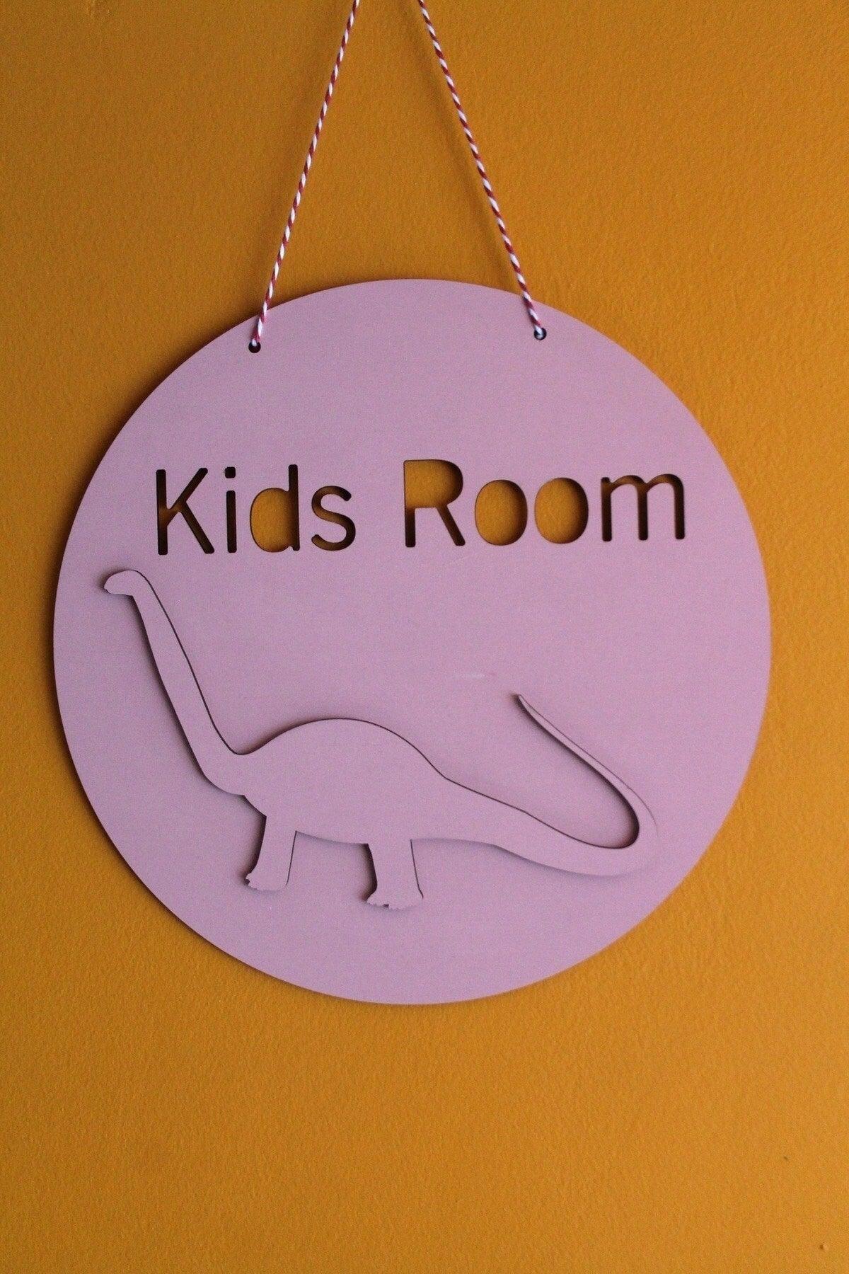 Decorative Kids Room Pink Dinosaur Kids Room Door & Wall Decoration - Swordslife