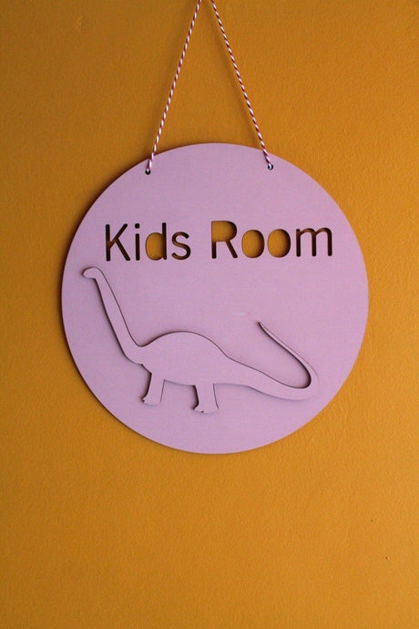 Decorative Kids Room Pink Dinosaur Kids Room Door & Wall Decoration - Swordslife