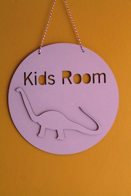 Decorative Kids Room Pink Dinosaur Kids Room Door & Wall Decoration - Swordslife
