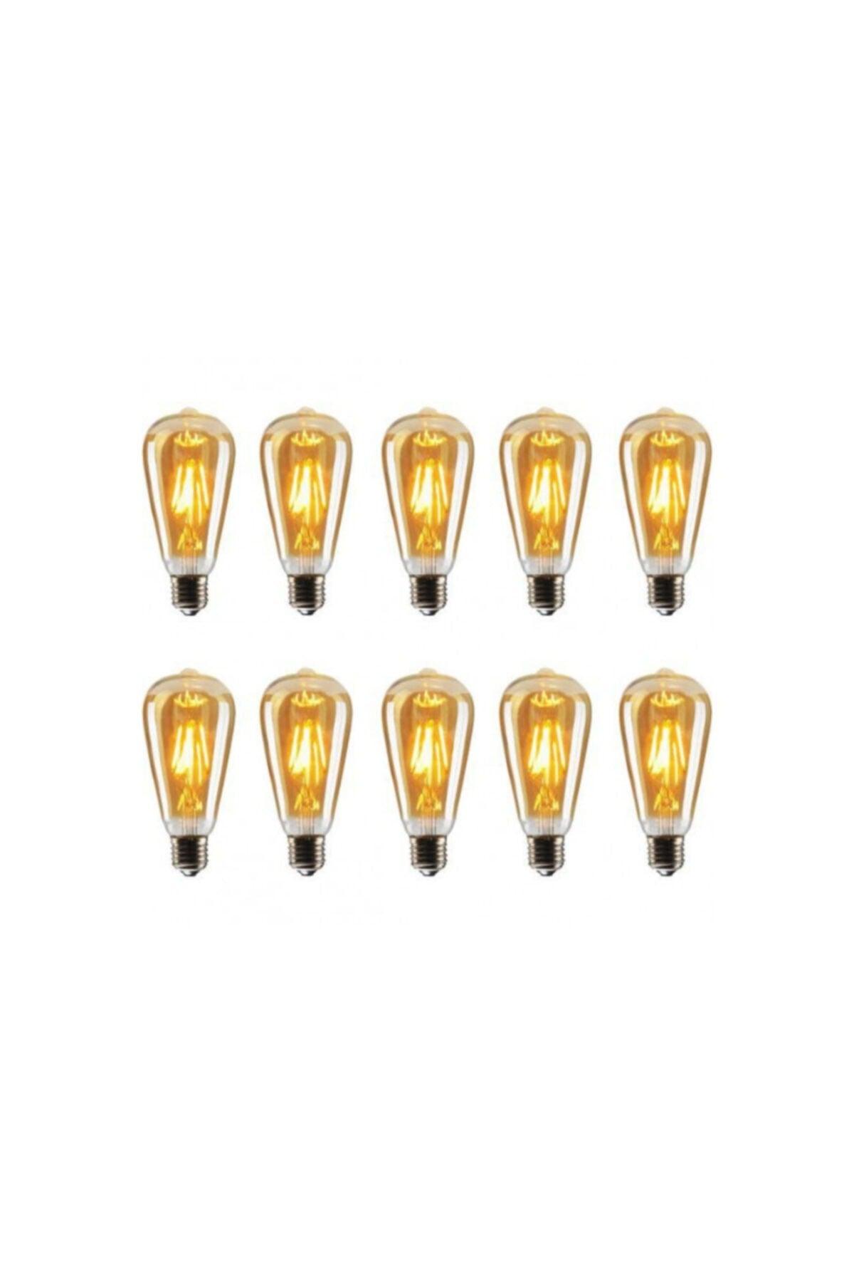 Decorative Led Bulb 10 Pack St64 Amber 4