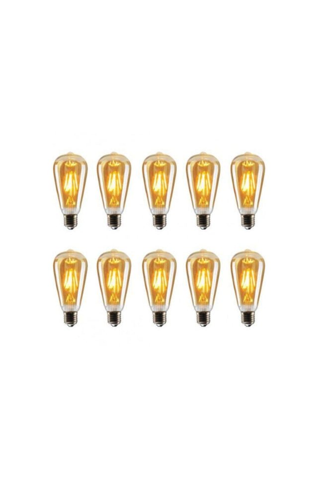 Decorative Led Bulb 10 Pack St64 Amber 4