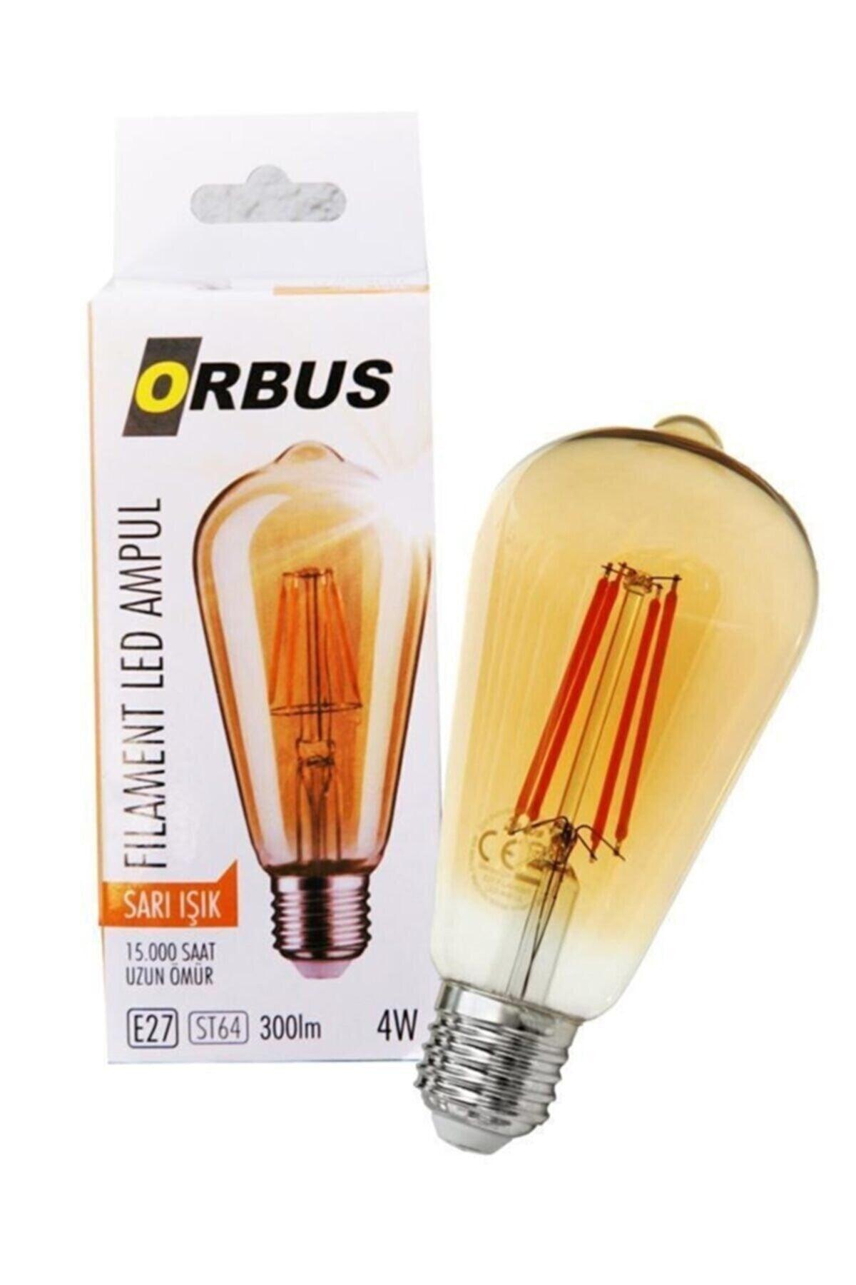 Decorative Led Bulb 10 Pack St64 Amber 4