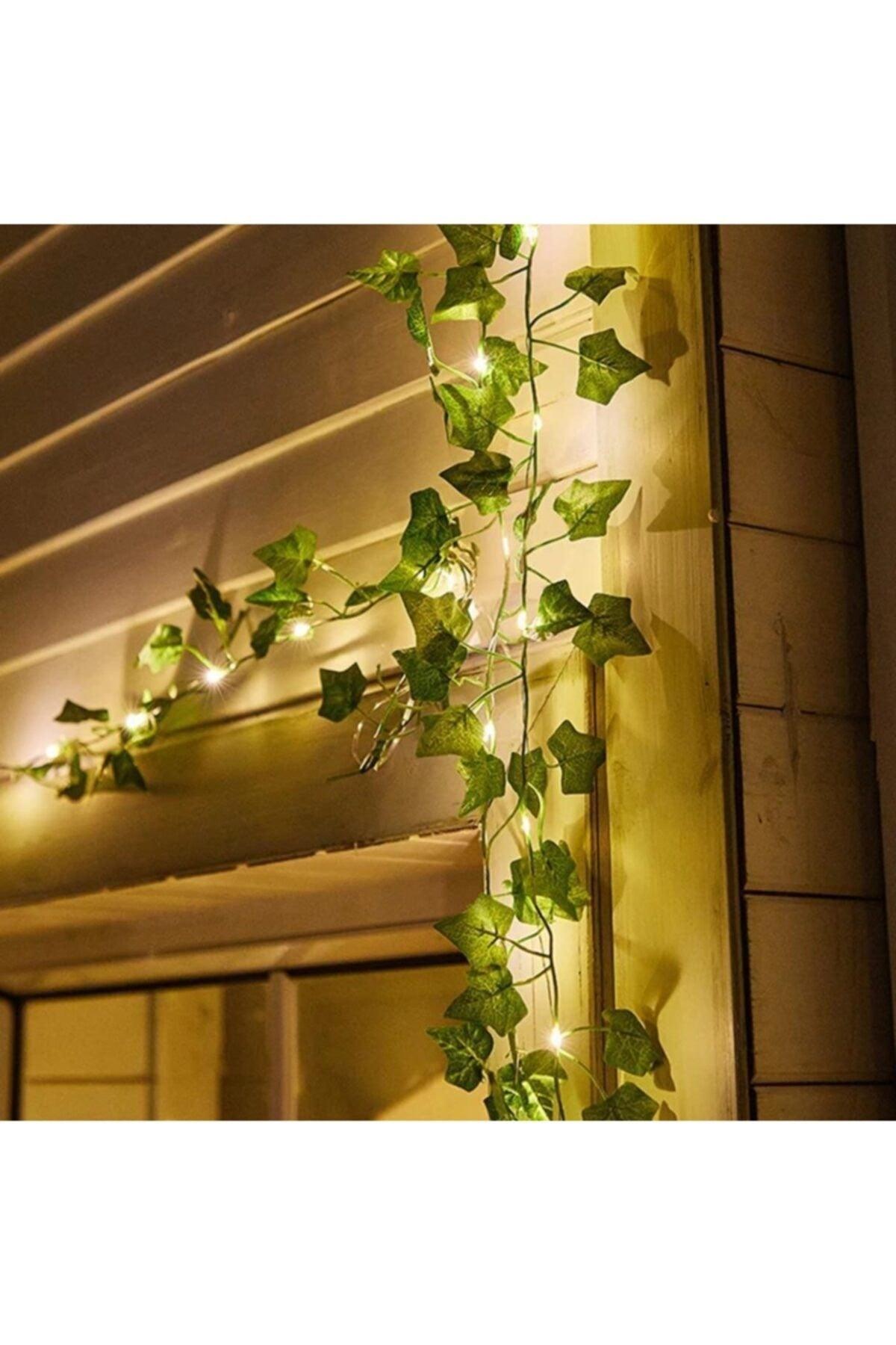 Decorative Led Lighted Green Leaf Artificial