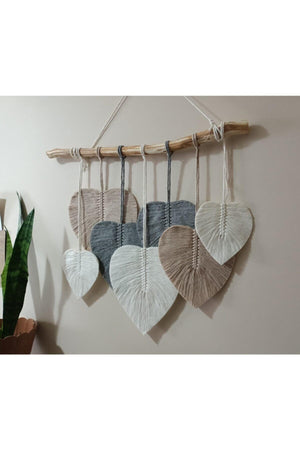 Decorative Macrame Room Balcony Wall Decoration Beige Gray Cream - Swordslife