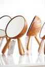 Decorative Makeup Mirror Standing Mirror Table Mirror Handcrafted from Hornbeam Wood - Swordslife