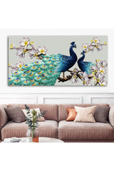 Decorative Peacock Canvas Painting (60cm X 120cm) - Swordslife