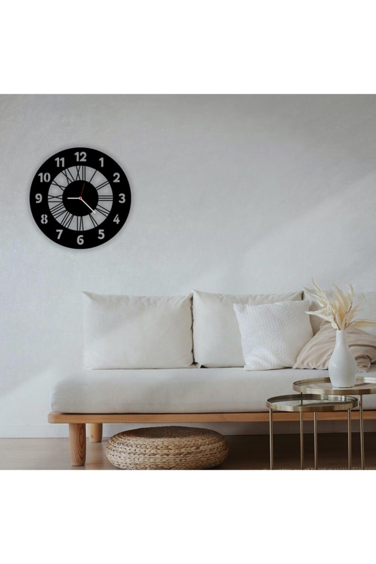 Decorative Roman And Latin Numeral Wall Clock - Swordslife