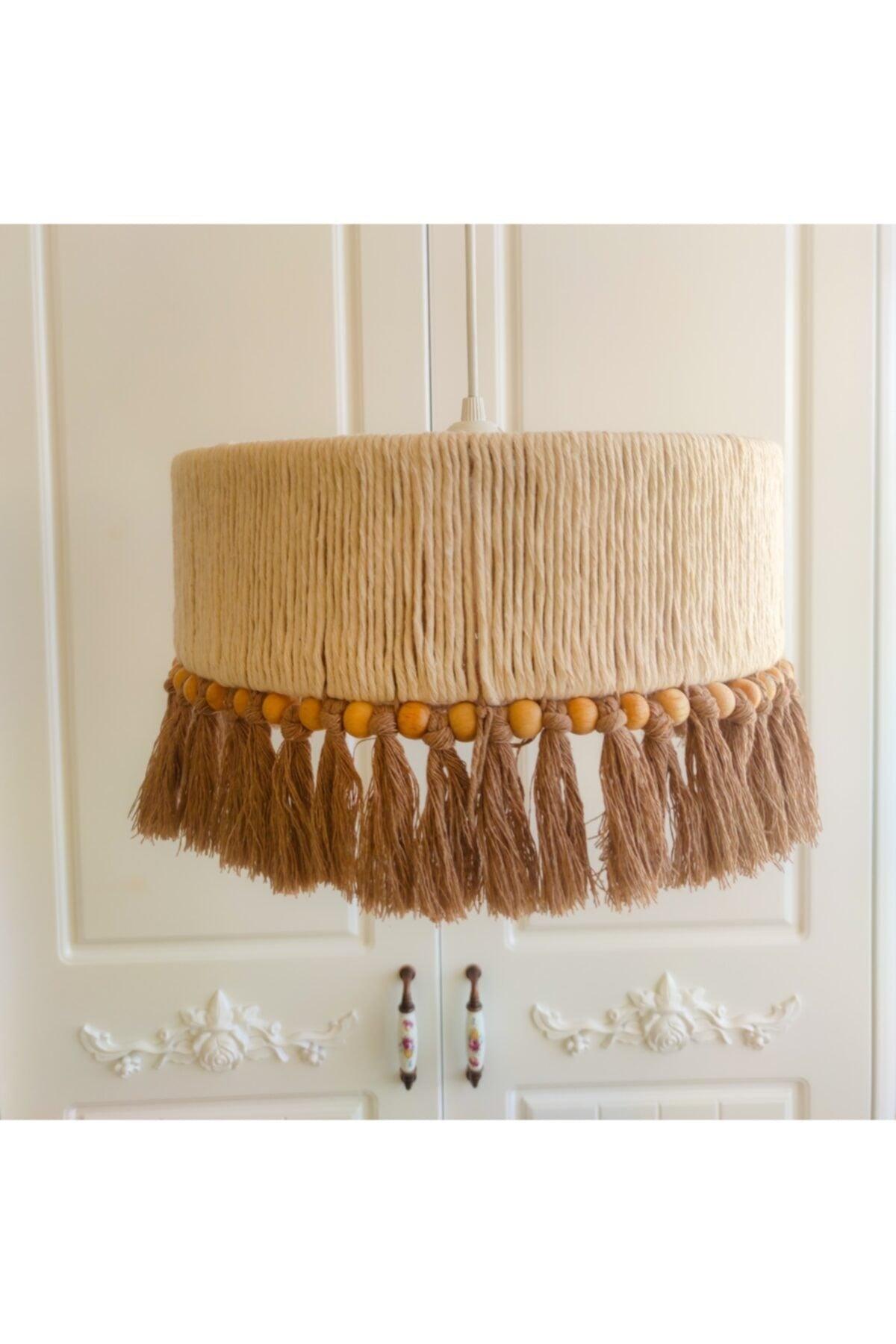 Decorative Wooden Beaded Chandelier Macrame - Swordslife
