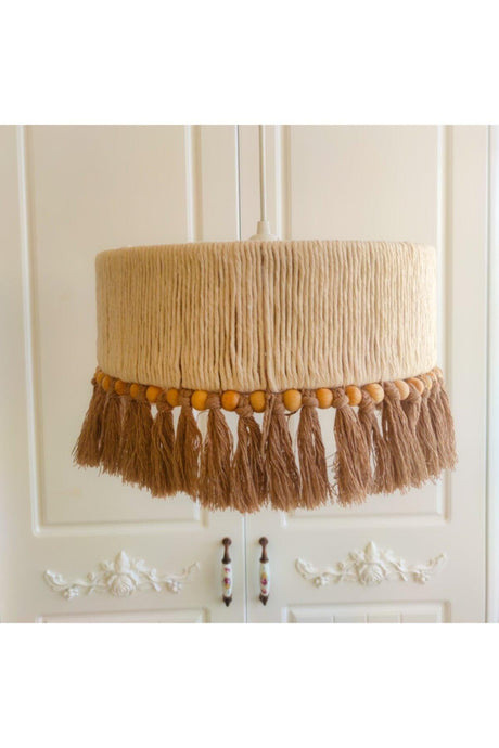 Decorative Wooden Beaded Chandelier Macrame - Swordslife