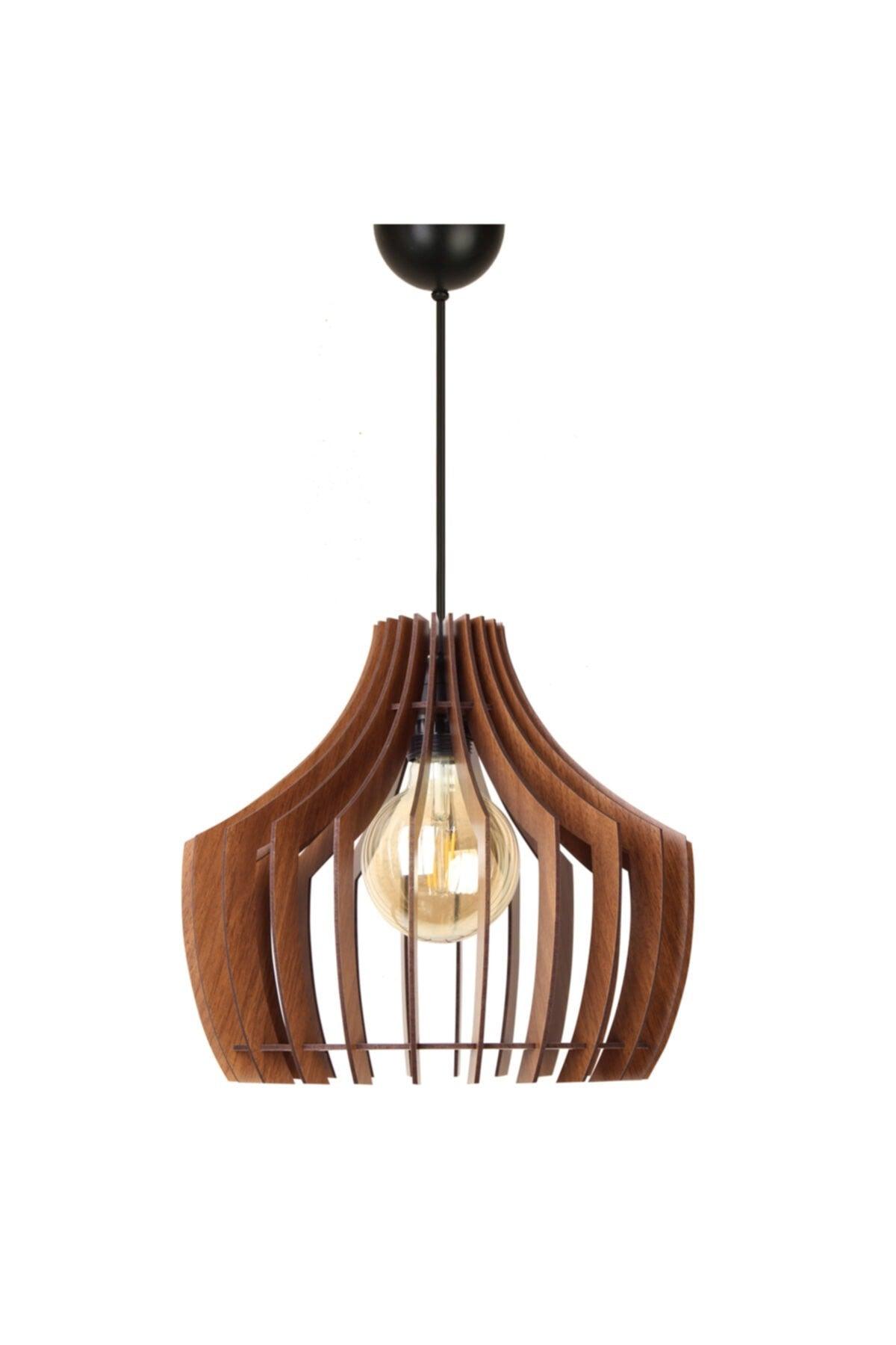 Decorative Wooden Chandelier - M315 Brown - Swordslife