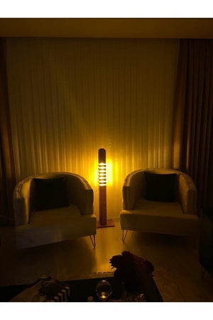 Decorative Wooden Wall Sconce Decorative Floor Lamp Natural Lighting Wooden Floor Lamp - Swordslife