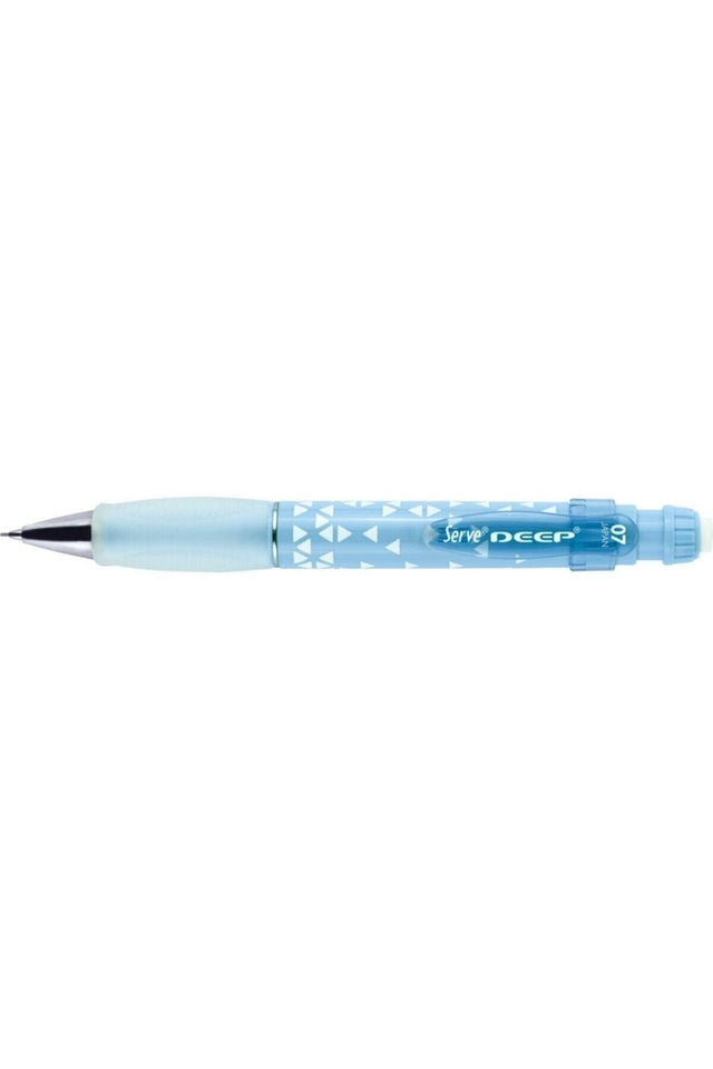 Deep Triangle Printed Blue 0.7mm Versatile Pen