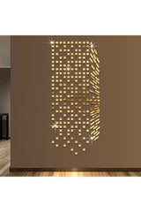 Decor Ornamental Mosaic Mirror 200x Pieces Plexi Decorative Gold Hallway Bathroom Dfffh - Swordslife