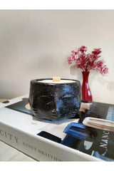 Decorative 100% Soy Wax Ocean Scented Ceramic Handmade Natural Aromatherapy Candle - Swordslife