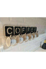 Decorative Coffee Written Kitchen Cup And Mug Hanger 45cm X 10cm - Swordslife