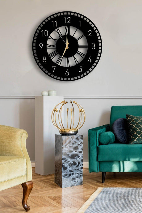 Decorative Wall Clock 50x50cm + Vase Painting - Swordslife