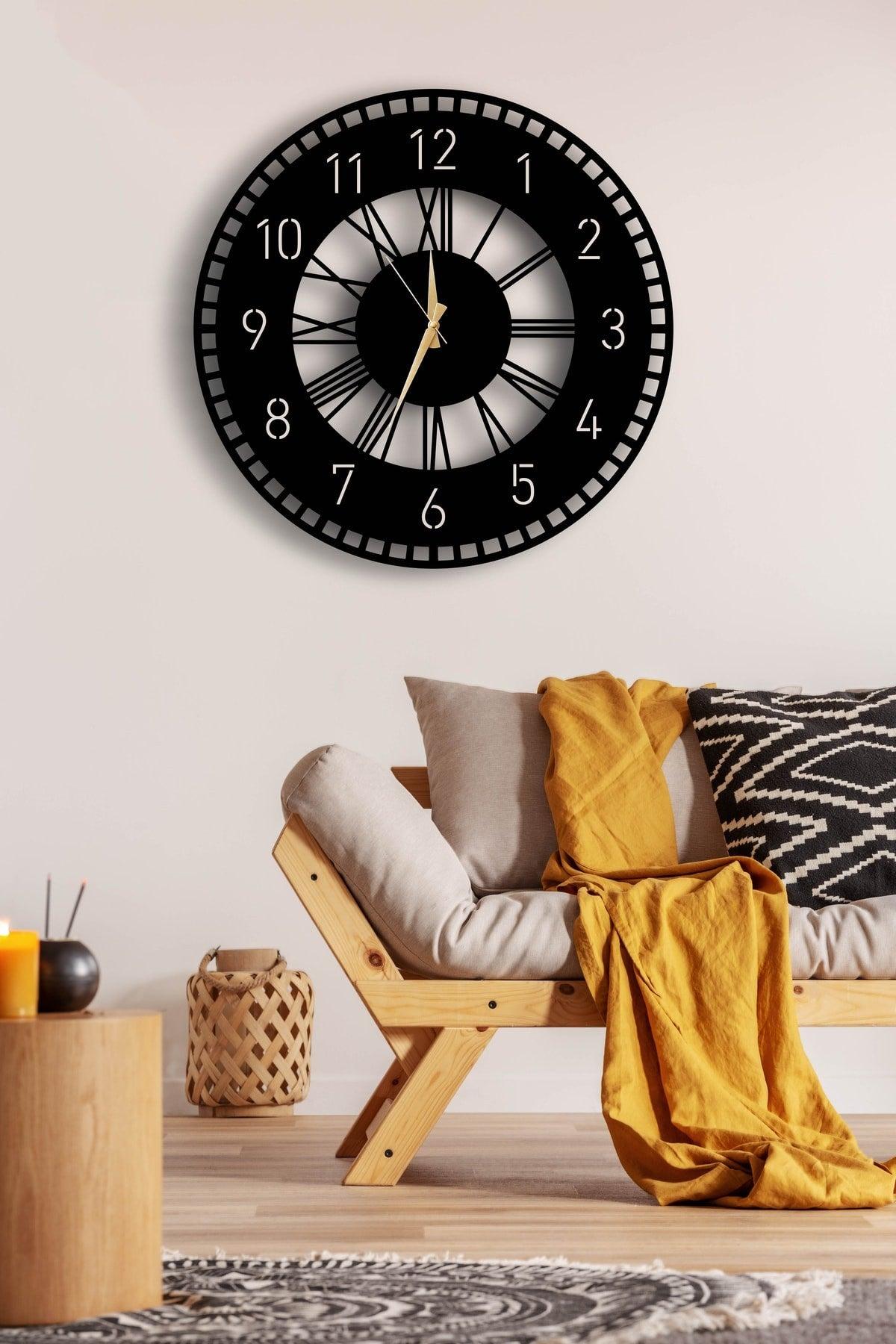 Decorative Wall Clock 50x50cm + Vase Painting - Swordslife